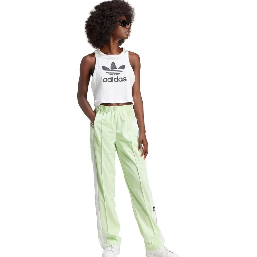 Adidas Originals Adibreak Track Pants Pulse Mint Green Snap Button Women NEW